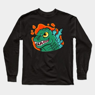 Zilla Head Godzilla Long Sleeve T-Shirt